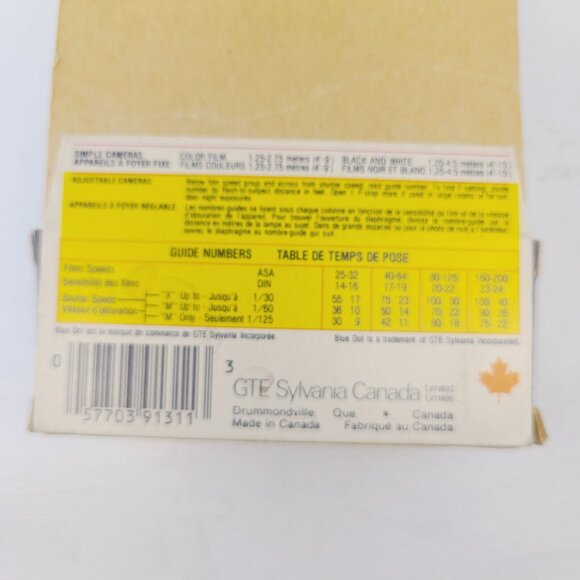 Vintage Sylvania Blue Dot 4 Packs of 3 Total 12 Flashcubes - Picture 4 of 7